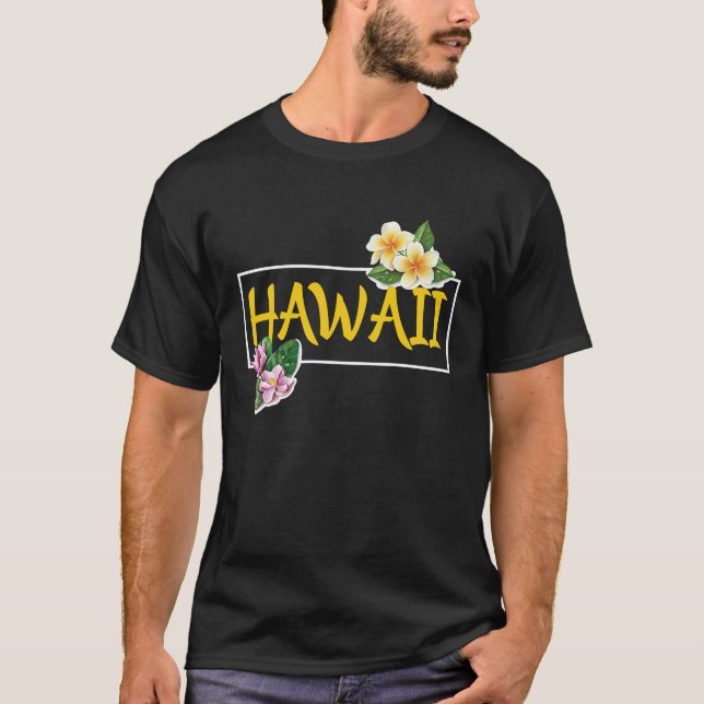 Camiseta Hawái con flores de Hawái (Anverso)
