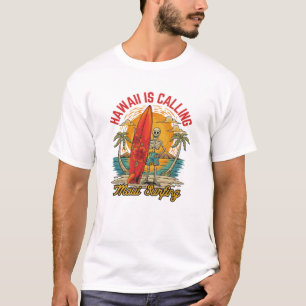 Camiseta Hawái está llamando a Maui Vibraciones de Isla de 
