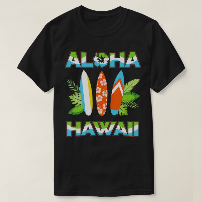 Camiseta Hawái Hawaii Beach Aloha Summer Vacations Regalos (Diseño del anverso)