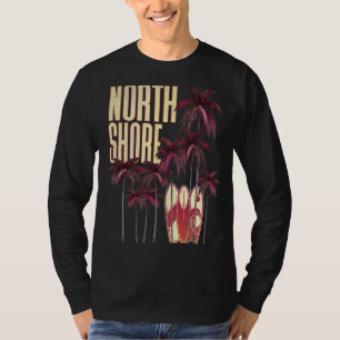 Camiseta Hawái Isla Hawái Nord Shore Surfboard Vinta