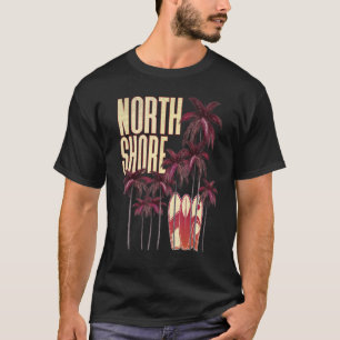 Camiseta Hawái Isla Hawái Nord Shore Surfboard Vinta