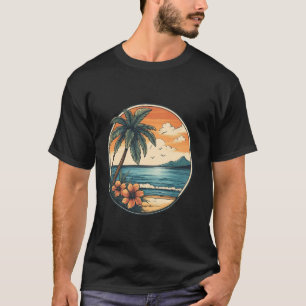 Camiseta Hawái Oahu Honolulu Maui Waikiki Volcán Ola Retro