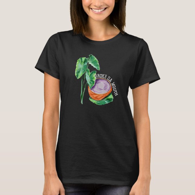 Camiseta Hawai Poi Taro Broke da Mouth Hawaii Sushi Food (Anverso)