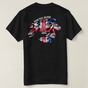 Camiseta Hawai Practice Aloha - Tribal Honu HIFlag