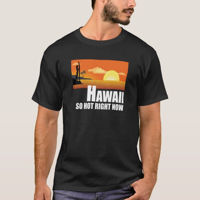 Camiseta Hawái tan caliente ahora mismo Retro Travel Beach  (Anverso)