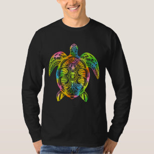 Camiseta Hawai, una tortuga hawaiana de tinte para hombres