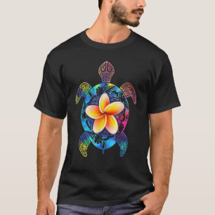 Camiseta Hawai, una tortuga hawaiana de tinte para hombres 