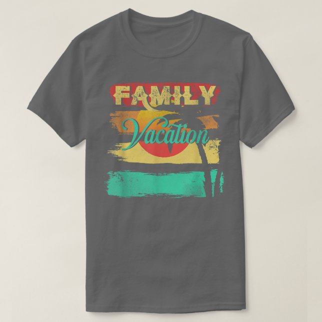 Camiseta Hawái Vacaciones Familiares Aloha Isla del Océano  (Diseño del anverso)