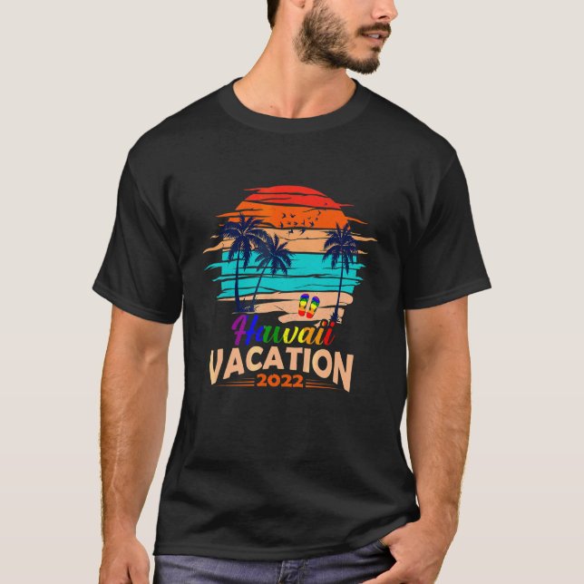 Camiseta Hawái Vacaciones Hawaianas 2022 Flip Flop Lgbt Sum (Anverso)