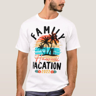 Camiseta Hawái Vacaciones Hawaianas 2022 Retro Familiares a