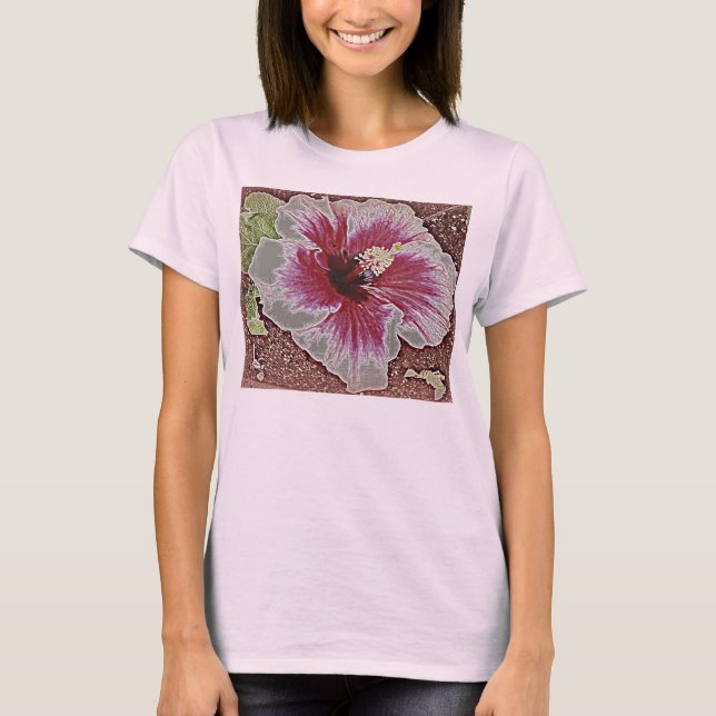Camiseta Hawaian Hibiscus Tee (Anverso)