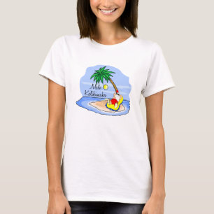 Camiseta hawaiana 5 de Navidad del baño de Sun