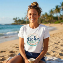 Camiseta hawaiana "Amanecer 'Jesús te ama'"