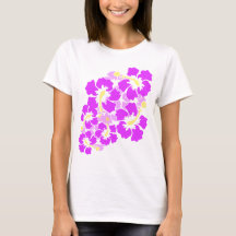 Camiseta hawaiana de las flores del hibisco