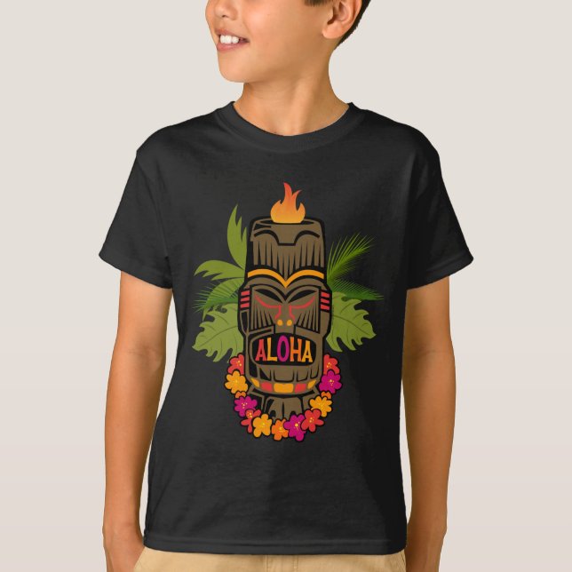 Camiseta Hawaiana de Tiki (Anverso)
