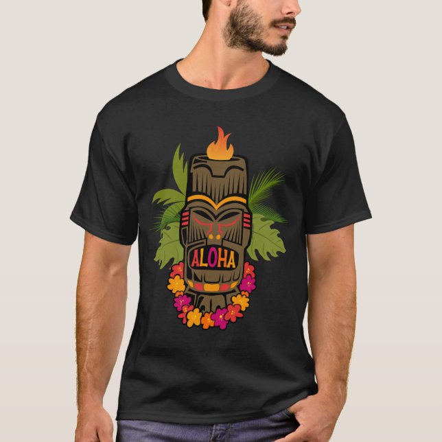Camiseta Hawaiana de Tiki (Anverso)