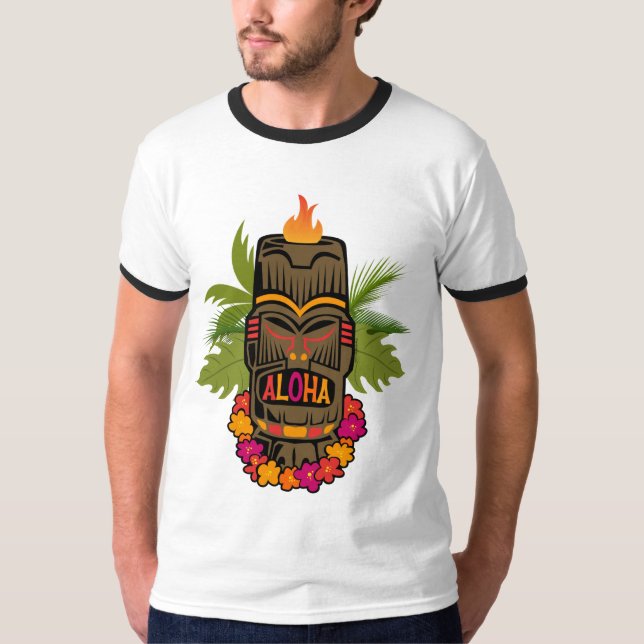 Camiseta Hawaiana de Tiki (Anverso)