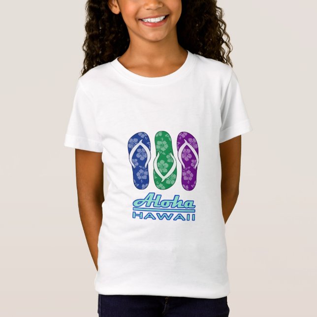 Camiseta HAWAIANA - flips-flopes de Hawaii (Anverso)