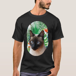 Camiseta Hawaiana Gato Siamés regalo Regalo Tropic