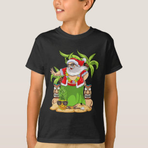 Camiseta Hawaiano Navidad Mele Kalikimaka Baile Hula Sant