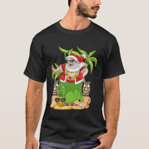Camiseta Hawaiano Navidad Mele Kalikimaka Baile Hula Santa
