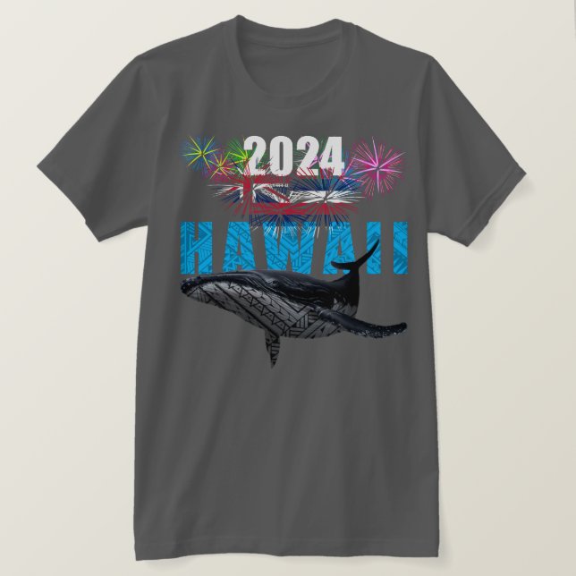 CAMISETA HAWAII 2024 TRIBAL POLINESIO (Anverso del diseño)