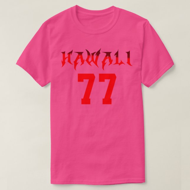 Camiseta Hawaii 77 TShirt (Diseño del anverso)