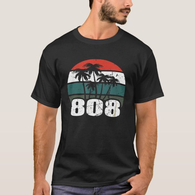 Camiseta Hawaii 808 Oahu Waikiki Maui Kona Kauai Hawaiian A (Anverso)