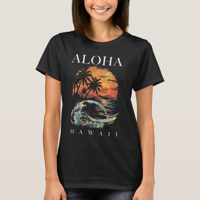 Camiseta Hawaii Aloha Hawaii Surf Beach Souvenir V (Anverso)