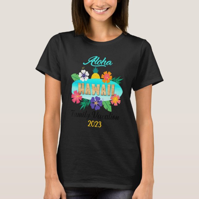 Camiseta Hawaii Aloha Hawaiian Family Trip 2023_14 (Anverso)