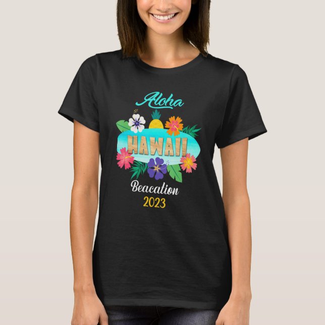 Camiseta Hawaii Aloha Hawaiian Family Trip 2023_18 (Anverso)