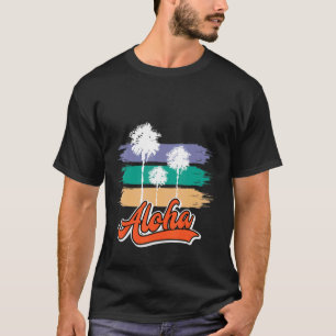 Camiseta Hawaii Aloha Palm Tree Hawaii Fiesta