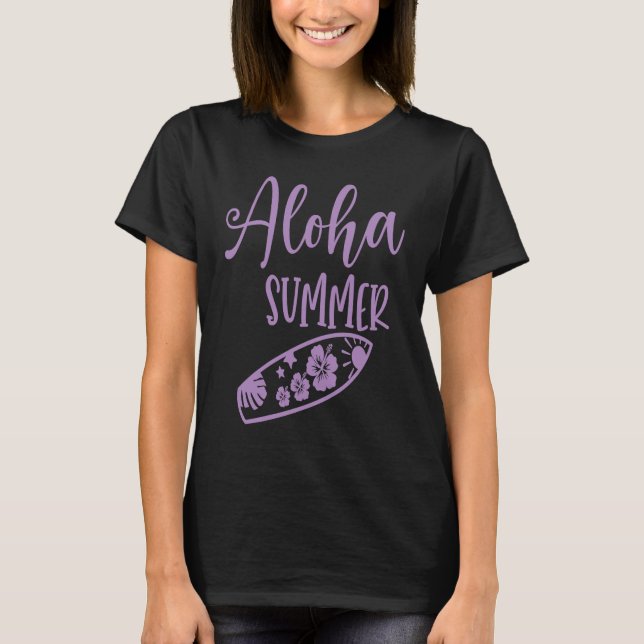 Camiseta Hawaii Aloha Surfing Hawaiian Party (Anverso)