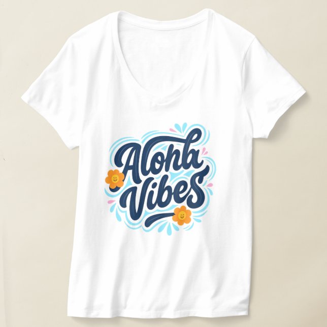 Camiseta Hawaii Aloha Vibes Hawaiian Island (Distribución )