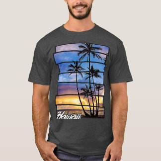 Camiseta Hawaii Beach Hawaii Sunset Retro Photo Island Pa