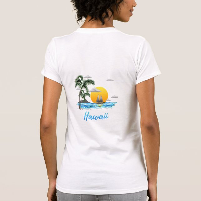 Camiseta Hawaii Beach Sunset (Reverso)
