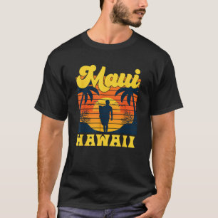 Camiseta Hawaii Beach Tropical Sunset Surfing HI Aloha Mamá