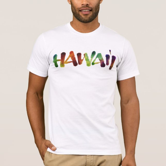 Camiseta Hawai'i - caligrafía con letras de mano - Hawaii (Anverso)