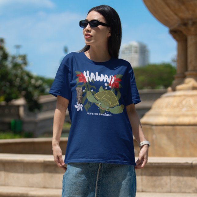 Camiseta Hawaii Cute Tropical Sea Turtle (Subido por el creador)