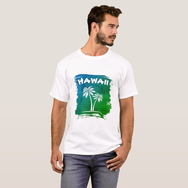 Camiseta Hawaii de Palmeras (Anverso completo)