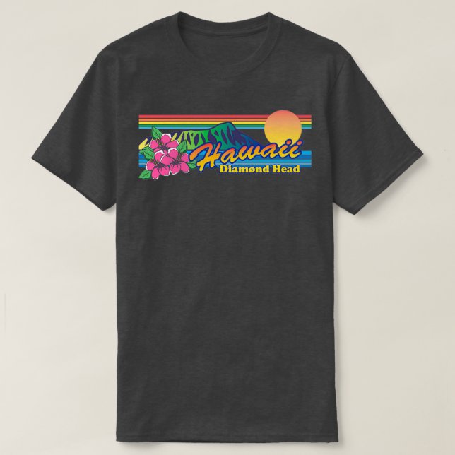 Camiseta Hawaii Diamond Head (Diseño del anverso)
