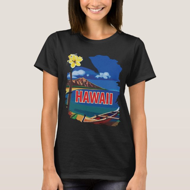 Camiseta Hawaii Diamond Head Costa Azul Viajes (Anverso)