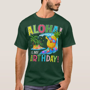 Camiseta Hawaii Es Mi Fiesta De Cumpleaños Aloha Floral Haw
