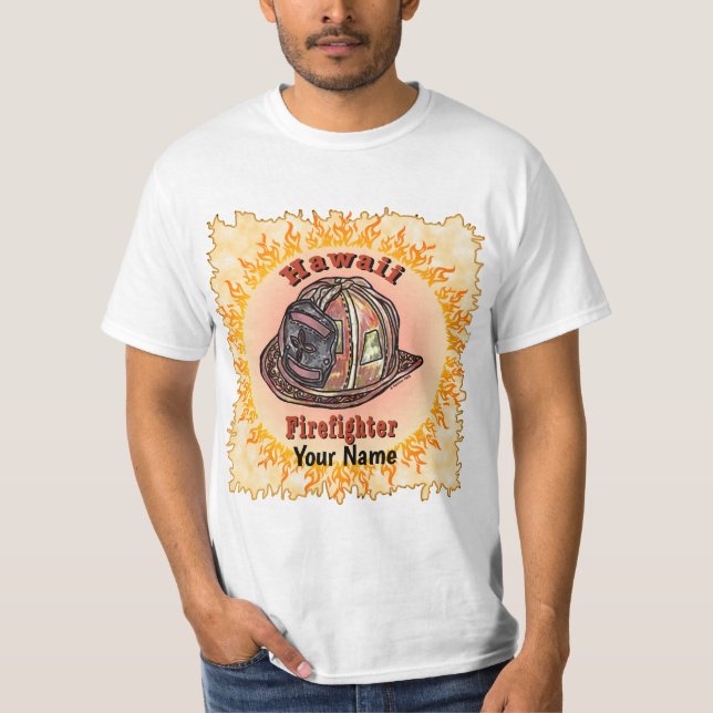 Camiseta Hawaii Firefighter (Anverso)