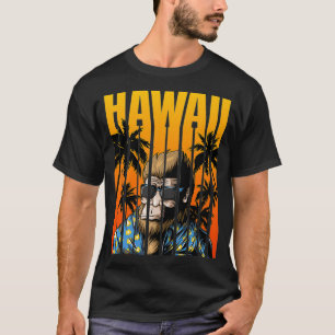 Camiseta Hawaii Gafas de sol de gran pie Tropical Gracioso 