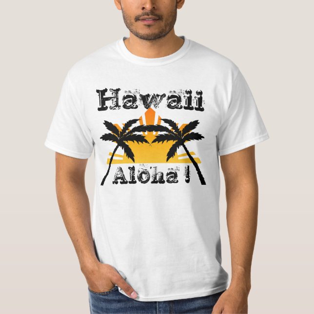 Camiseta ¡Hawaii, hawaiana! (Anverso)