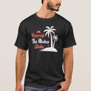 Camiseta Hawaii Hawaii El Tiki de la piña del estado de Alo