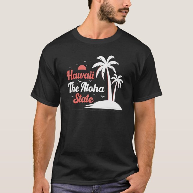 Camiseta Hawaii Hawaii El Tiki de la piña del estado de Alo (Anverso)