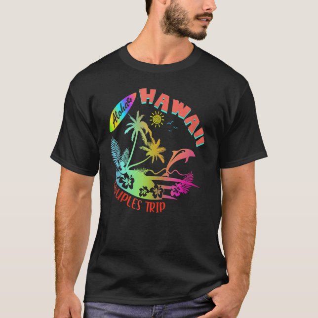 Camiseta Hawaii Hawaiian Aloha Vacation Matching Family Gro (Anverso)