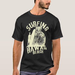 Camiseta Hawaii Hawaiian Island Vintage Surfing Beach